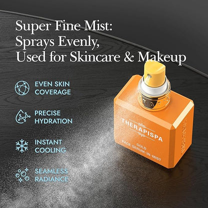 THERAPISPA Face Serum-In-Mist – Glow-Boosting Face Mist & Spray Serum with Niacinamide, Panthenol & Hyaluronic Acid for Smoothing & Hydrating Skin (Vitamin, 2.0 fl oz)