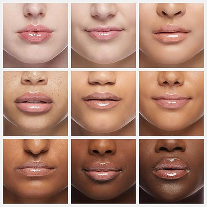 Palladio Lip Gloss, Non-Sticky Lip Gloss, Contains Vitamin E and Aloe, Offers Intense Color and Moisturization, Minimizes Lip Wrinkles, Softens Lips with Beautiful Shiny Finish, Clear