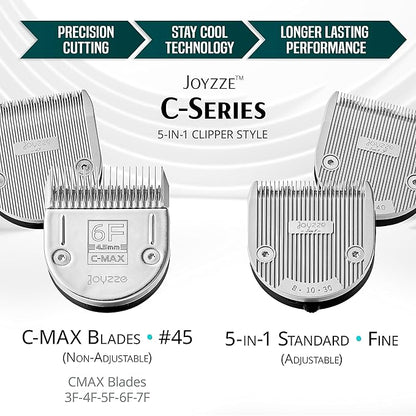 C-Series Clipper Blades for Hornet/Stinger Clippers - Professional Dog Grooming Blades for Tangle-Free,Ideal for Trimming and All Hair Types - Compatible with C Series Clippers (C-MAX 6F)