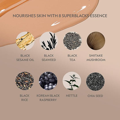 YENSA Serum Foundation Makeup - Super Silk Full Coverage Foundation Enriched with Peptides, Vitamin C & Ferulic Acid to Help Reduce Fine Lines, Wrinkles & Dark Circles - Fair 3 (1 oz)