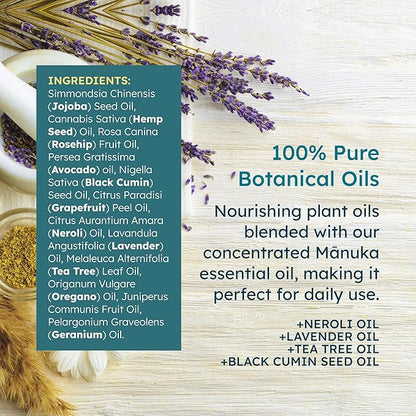 MELORA Manuka Face Oil (1 Oz) - Manuka Skin Care Facial Oil Serum for Dry or Sensitive Skin – Anti-Aging Oil for Face for Women & Men