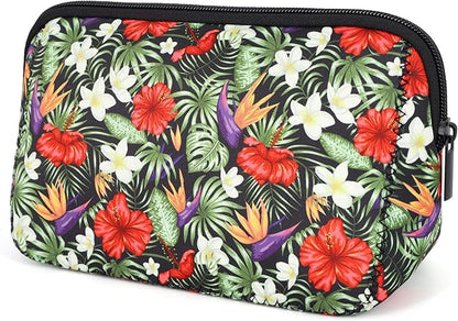 Cosmetic Bag Waterproof Neoprene Zipper Pouch Travel Portable Toiletry Makeup Bags Organizer Case for Women and Girls