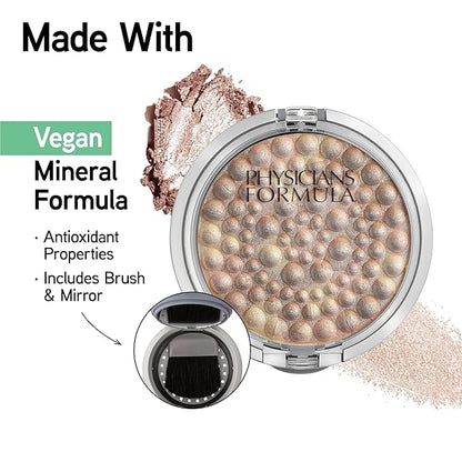 Physicians Formula Powder Palette Mineral Glow Pearls, Hypoallergenic Face Powder, Silky Smooth & Radiant Finish – Bronze Pearl