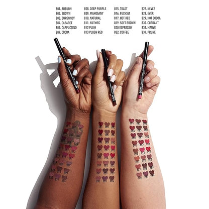 NYX PROFESSIONAL MAKEUP Slim Lip Pencil, Long-Lasting Creamy Lip Liner - Coffee