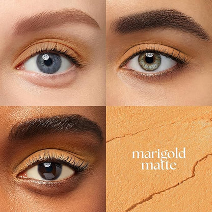 Julep Eyeshadow 101 Cream-to-Powder Waterproof Shadow Stick – Marigold Matte – Long-Lasting, Crease-Proof, Warm Golden Undertones Matte Cream Eyeshadow with Built-in Smudger