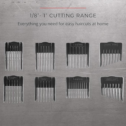 Remington Vacuum Haircut Kit, Vacuum Beard Trimmer, Hair Clippers for Men with Removable Hair Chamber and Dual Motor Power (18 pieces)