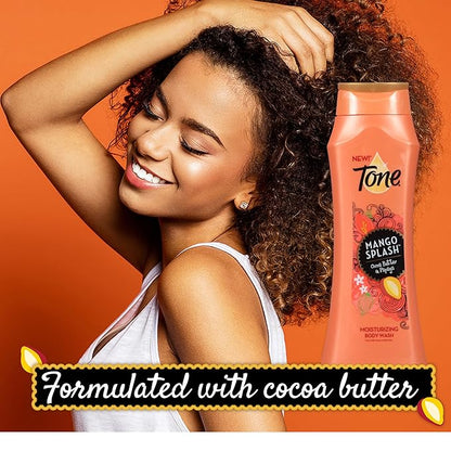 Tone Body Wash, Mango Splash, 16 Ounce (Pack of 6)