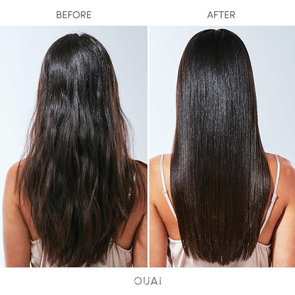 OUAI Hair Gloss - In-Shower Shiny Hair Treatment & Glaze with Frizz Control - Heat Protectant Infused with Hyaluronic Acid, Rice Water & Panthenol - Paraben, Phthalate & Sulfate Free (6 Oz)