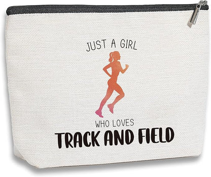 Running Gifts Running Pouch Bag for Women Running Lovers Gifts Running Makeup Bag Birthday Christmas Running Gifts for Her Female Friend Sister Coworker BFF Besties
