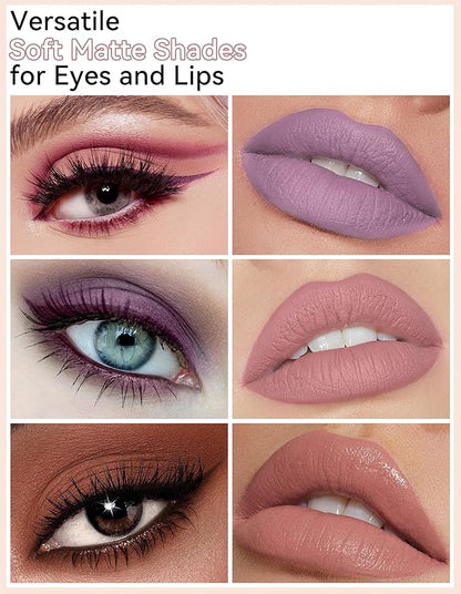 Erinde Waterproof Cream Eyeshadow Stick, Matte Nude Eye Shadow Sticks, Longwear Blendable High Pigmented, Neutral Eye Shadow Sticks for Older Eyes, Smokey Eyeshadow Pencil Crayon, 15 Mocha Matte