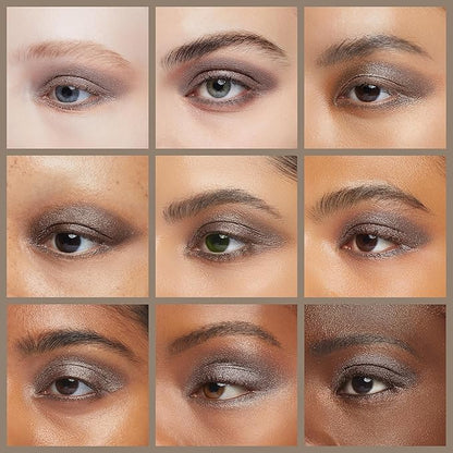 Pewter Frosted Misty Hunter Green Grey Silver Shimmer Pressed Powder Single Vegan Eyeshadow; Talc, Paraben & Cruelty Free
