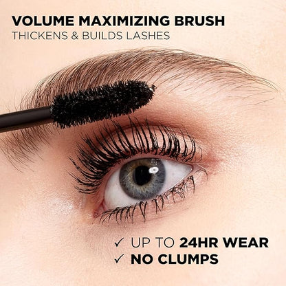 L'Oreal Paris Makeup Voluminous Original Volume Building Mascara, Blackest Black, 0.28 fl; Oz, 1 Count