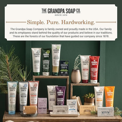 The Grandpa Soap Company Cotton Seed Cleansing Shower Oil - Hydrates Dry Seasonally-Stressed Skin, Nourishing and Moisturizing, With Cotton Seed Oil and Sweet Almond Oil, 9.5 Fl Oz., 2 Pack
