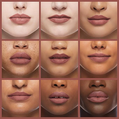 Palladio Herbal Lipstick, Rich Pigmented and Creamy, Infused with Aloe Vera, Chamomile & Ginseng, Prevents Lips from Drying, Combats Fine Lines, Long Lasting Lipstick, Angelica