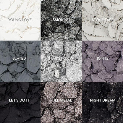 ColourPop Blowin' Smoke Eyeshadow Palette - Silver & Smokey Eye Eyeshadow Palette with Metallic & Matte Finishes - High-Pigment Eye Makeup with Long-Wearing Formula (0.3 oz)