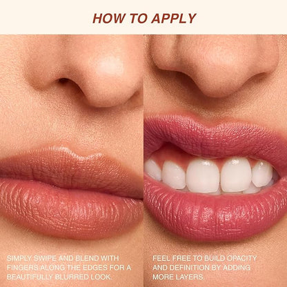 Freck Beauty MAKEOUT CLUB Soft Blur Lipstick – Medium-to-Full Coverage, 8-Hour Wear, Transfer-Proof, Buildable Soft Matte Finish, Wearable Color for All Skin Tones | THE MOMENT (Muted Rose)